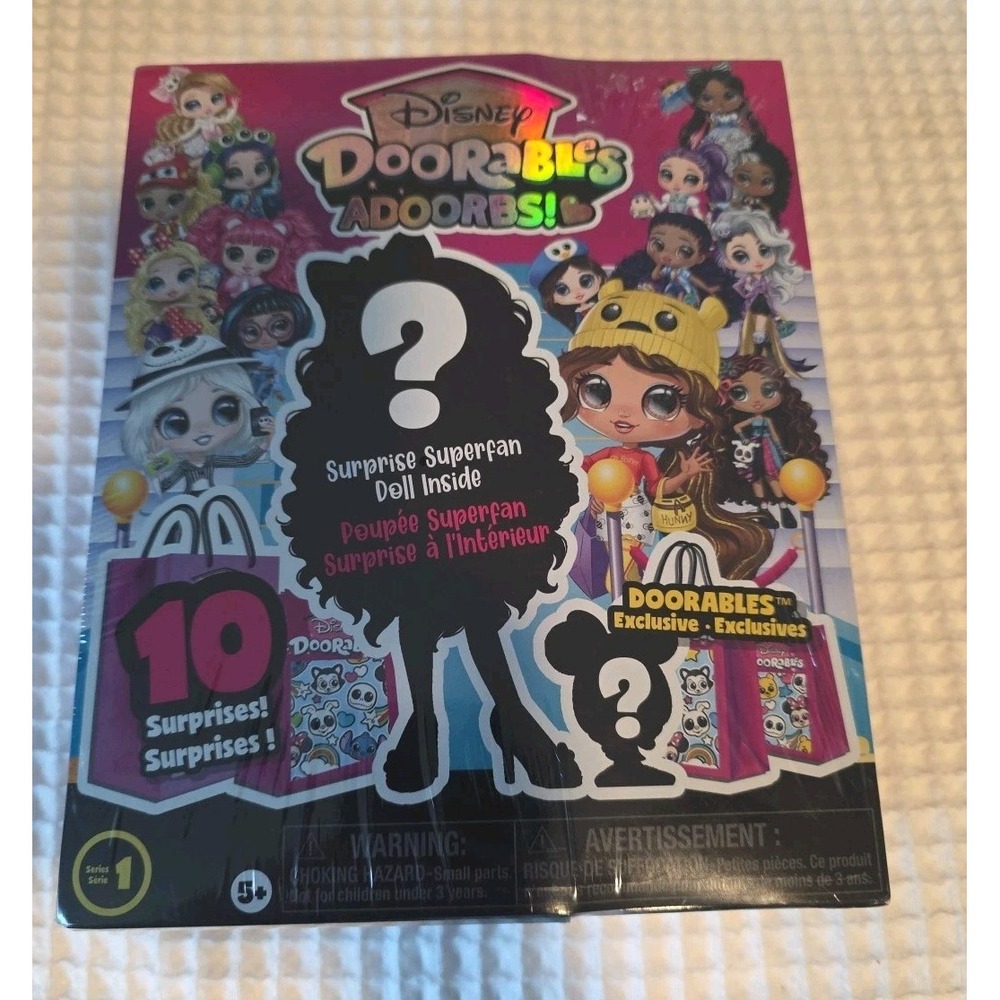New Disney Doorables Adoorbs Exclusive Series 1 Surprise Superfan Doll